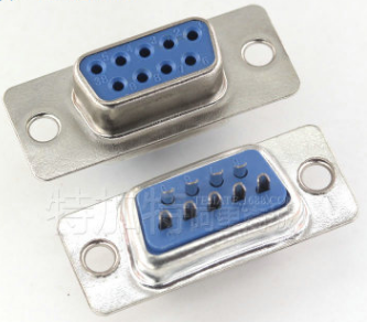db9 female and male d-sub connector