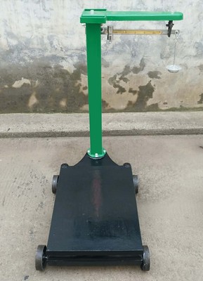 1000kg 80x60cm round pole mechanical platform scale